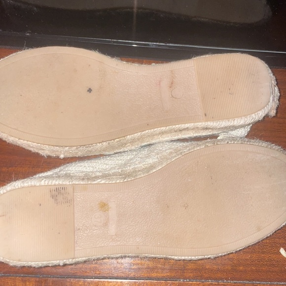 Parfois espadrilles cream and gold toe size 37 - Picture 10 of 10
